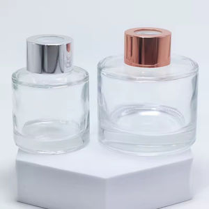 Customized 100ml 200ml Empty Gold Cap Square Fragrance <b>Reed</b> Home <b>Diffuser</b> Glass Bottle - Product Image 4
