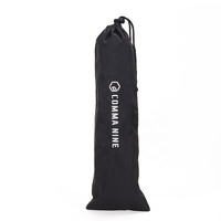 Sacs de rangement à cordon en nylon noir imperméable, personnalisables avec logo, pour équipement de camping en extérieur