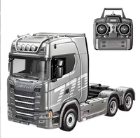 SYX 770s Tamiya Scania V8 1:18 - Conteneur remorque télécommandé à l'échelle 1:18 - Semi-remorque 2.4GHz - Jouets RC à l'échelle pour enfants et adultes