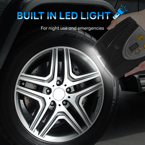 Richtek Portable 12V DC Medidor de presión digital Inflador de neumáticos de coche con apagado automático Fácil de usar - Product Image 4