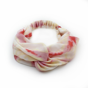 De las mujeres de la moda accesorios para el <span class=keywords><strong>pelo</strong></span> Tie-dye cintas de tela Cruz Corea tocado retorcido diademas para chicas - Product Image 5