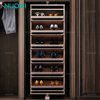 NUOMI Organisateur de Rangement Violet pour Armoire, Présentoir à Chaussures Rotatif Moderne 360 Gain de Place dans la Chambre