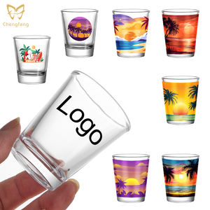 Bicchierini personalizzati 2oz/60ml vino vuoto sublimazione whisky <span class=keywords><strong>Shot</strong></span> bicchiere Espresso piccoli colpi di proiettile - Product Image 2