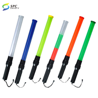 Réglable rétractable Télescopique LED Clignotant Bâtons de Signalisation de Sécurité Bâtons de Feux de Trafic Extensibles