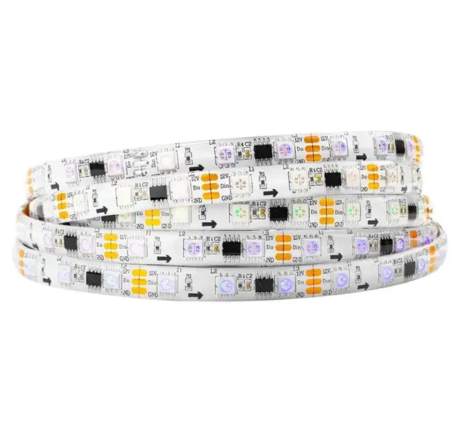 Ws2811 Led Strip 12v 24v Ic 5050 Rgb Rgbic 60led/M Pixels Programmable Individual Addressable Flexible Ws 2811 Led Strip