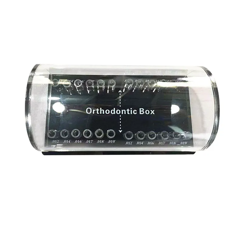 Стоматологические Ортодонтические скобки, круглая архволоконная коробка, Акриловый Диспенсер, коробка для хранения арки