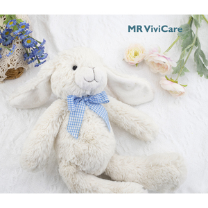 Peluche <span class=keywords><strong>MR</strong></span> ViviCare, Coniglietto Bianco con Fiocco, Morbido e Coccoloso, Perfetto per Bambini - Product Image 4