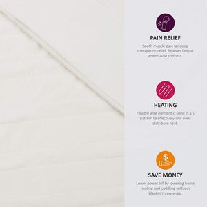 Couverture chauffante électrique certifiée Intertek pour lit double, grand lit, usage domestique, matelas chauffant hivernal à économie d'énergie - Product Image 5