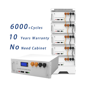 Paquetes de baterías de módulo de control inteligente de rejilla híbrida de 48V con batería montada en rack de alto voltaje LiFePO4 personalizada - Product Image 4