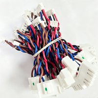 Arnés de Cables Pre-crimpados de Par Trenzado con Conector de Carcasa de Plástico Blanco para Transmisión de Señales, Tableros de Control Electrónico