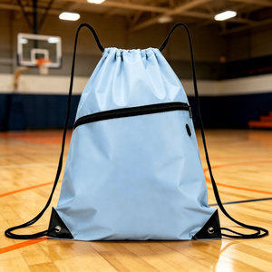 Sacs à cordon personnalisés, sacs à cordon promotionnels, sacs à cordon en polyester, sacs à cordon Ripstop pour chaussures, gym, basketball, sports - Product Image 1