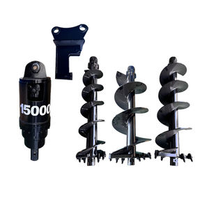 Pila de perforación Excavatorskid Steer Loader Accesorio de retroexcavadora Taladro hidráulico Eareh Auger - Product Image 1