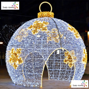 Bola LED gigante, luces de bola LED para decoraciones navideñas, decoración festiva - Product Image 1