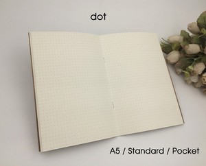 Portable Kraft Paper Notebook Blank Dot Grid Notepad Diary <strong>Journal</strong> Traveler's Notebook Filler Planner Organizer Inserts - Product Image 5