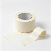 Ruban de masquage en crêpe blanc en rouleau jumbo avec doublure verte, sans résidus, pour peinture murale et travaux de construction