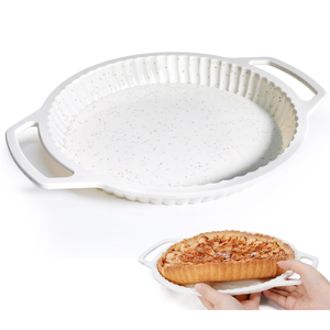 Moule à pain et gâteau en silicone MUYULINS, rond, antiadhésif, sans BPA, avec cadre métallique renforcé, certifié LFGB, pour toasts et brownies - Product Image 1