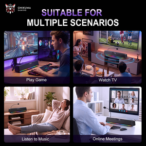 Servicio <span class=keywords><strong>de</strong></span> Fábrica OEM ONIKUMA, Altavoz Portátil <span class=keywords><strong>para</strong></span> Juegos <span class=keywords><strong>de</strong></span> Computadora con <span class=keywords><strong>Sonido</strong></span> Envolvente 7.1 Personalizado, Altavoz <span class=keywords><strong>para</strong></span> <span class=keywords><strong>TV</strong></span> con Bajos, Barra <span class=keywords><strong>de</strong></span> <span class=keywords><strong>Sonido</strong></span> - Product Image 6