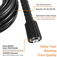 Tuyau haute pression Yaoen, 5m-100m de long, tuyau en plastique pour nettoyage à jet d'eau, pour lave-auto