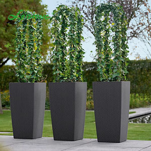 सबसे अच्छी कीमत मॉड्यूलर आधुनिक वाणिज्यिक बागान बक्से घुमावदार आउटडोर इनडोर उद्यान लक्जरी संयंत्र बर्तन मलेशिया लंबा वर्ग प्लांटर्स - Product Image 4