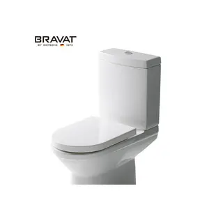 Bravat Chinese Fabrikant Leveren Groothandel Moderne Badkamer Sanitair Spion Siphonic Tweedelige Keramische Wc Toilet