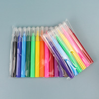Stylo marqueur de couleur en feutre, 6 couleurs, pour enfants, cadeau multifonctionnel,