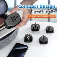 Worldplug tout-en-un 20W PD adaptateur universel interchangeable dans le monde entier Type B C G I prise 10A cuivre voyage prise murale