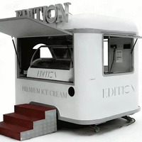 Chariot de vente ambulant personnalisé en acier inoxydable antirouille pour la vente en gros – Idéal pour la crème glacée, le café, les burgers et la cuisson