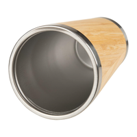 Mug Perjalanan Portabel Grosir untuk Mobil, Cangkang Bambu 30oz, Tumbler Stainless Steel Vakum Berinsulasi Dinding Ganda dengan Pegangan