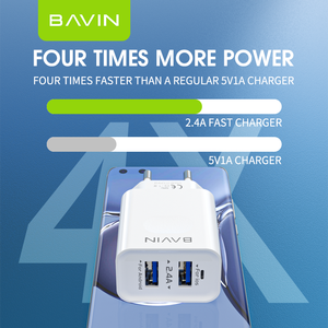 BAVIN PC255Y <strong>Factory</strong> Outlet Direct Selling 10.5W 12W Dual Port 5V/2.1A 2.4A Adaptor Dc Wall <strong>Charger</strong> - Product Image 5