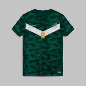 Футбольная форма из жаккардовой ткани, индивидуальный дизайн, футболка на заказ, индивидуальный дизайн футбольной формы, футбольный трикотаж, индивидуальные футбольные комплекты - Product Image 2