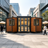 Module de maison préfabriquée pop-up avec panneaux sandwich et structure en acier pour bureau, école, ferme, appartement, salle de sport, hôtel, parc, villa