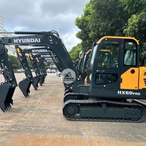 Nouvelle mini-excavatrice sur chenilles Hyundai HX60 de 6 tonnes, fabriquée en Corée du Sud, pelle sur chenilles de 6 tonnes, moteur 60 CE EPA - Product Image 3