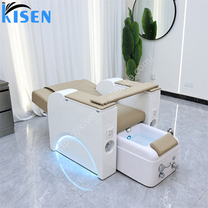 อุปกรณ์ร้านทำเล็บสุดหรูทันสมัย KISEN เก้าอี้นวดสปาเท้าพร้อมไฟ LED เก้าอี้ทำเล็บเท้าไฟฟ้าพร้อมปั๊มแม่เหล็ก - Product Image 4