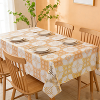 Nappe de table jetable en PVC florale imperméable de haute qualité, luxueuse, personnalisée, rectangulaire, moderne, pour la cuisine, la salle à manger, les événements, Noël