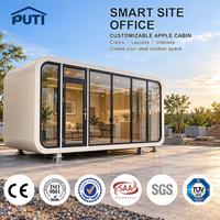 Bâtiment Modulaire Préfabriqué Haut de Gamme de 20 pieds – Bureau de Billetterie Élégant pour Sites Touristiques, Cabine Commerciale Type Apple
