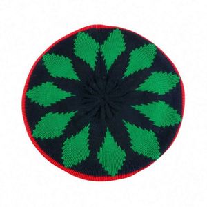 Fashion Image Style Knit Beanie Outdoor Winter <b>Warm</b> Stripe Slouchy Beret <b>Hat</b> for Travel & Beach Use - Product Image 5