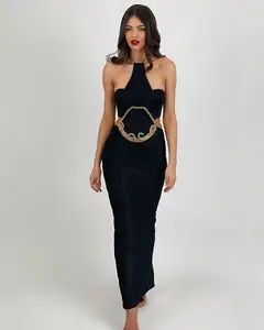 SB2296 robe de pansement classique pour femmes robes dos nu Sexy Maxi vêtements de fête de boîte de nuit