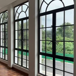 Fenêtres en aluminium avec revêtement en poudre, design européen, à battants, avec serrure multipoints pour maison et balcon - Product Image 6