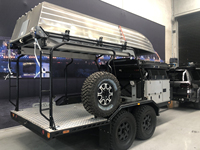 Australia 4x4 berkemah di jalan tak beraspal Trailer dan mainan sepeda motor Hauler untuk ATV dan kapal membawa Trailer perjalanan