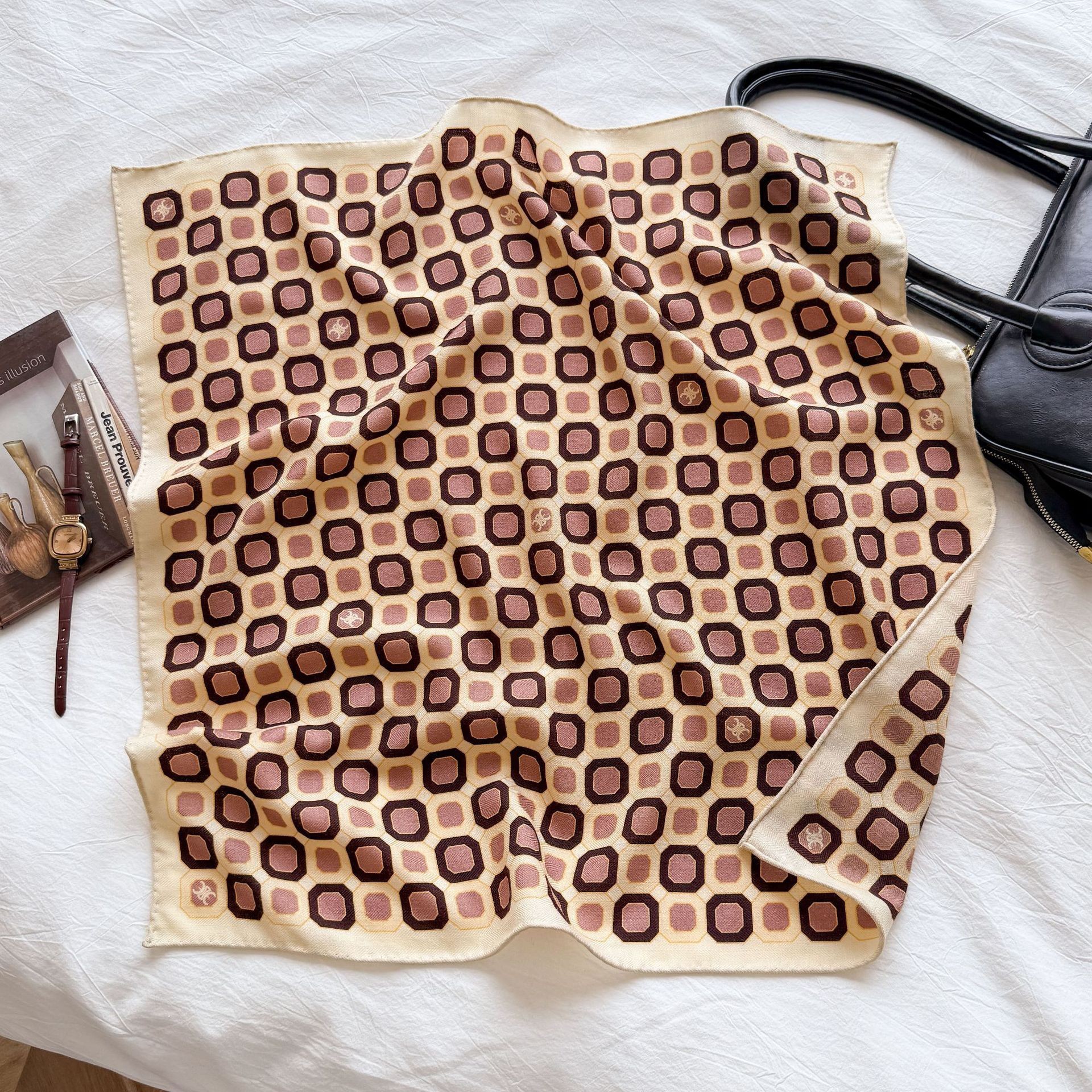 Géométrie-kaki - 65cm