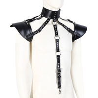 HM Factory Direct PU cuir retenue Corset Bondage camisole de force DJ Performance vêtements Sexy nu Costume pour hommes