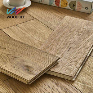 <span class=keywords><strong>Suelo</strong></span> <span class=keywords><strong>Laminado</strong></span> HDF de Roble Industrial AC5 de 10 mm, Personalizable, Resistente al Agua, con Sistema de Clic, Diseño Moderno para Sala de Estar Interior - Product Image 2