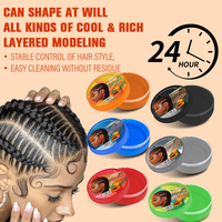Vente en gros sous marque privée de cire coiffante gelée à la papaye bio, fixation forte, personnalisable, 100 ml, pour cheveux bouclés