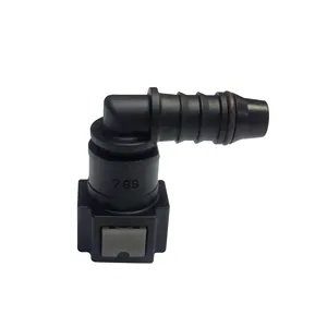 7.89 ID8mm PA12 Auto Brandstof Lijn Vrouwelijke Snelkoppeling Connector 90 Graden