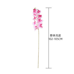 Orchidées artificielles Huaxi Yujiu Phalaenopsis, fleurs artificielles roses, blanches et violettes, décoration de mariage, PVC, caoutchouc souple, artisanat, 120 cm - Product Image 4