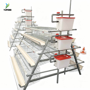 Sistema de Jaulas para Gallinas Ponedoras Tipo <span class=keywords><strong>A</strong></span>, Jaulas Automáticas de 3-4 Niveles para 10000 Aves, Crí<span class=keywords><strong>a</strong></span> de Aves de Corral - Product Image 1