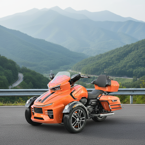 Motocyclette <span class=keywords><strong>Jonway</strong></span> YY400ZD-10 400cc, 4 temps, tricycle à marche arrière, pour adultes, 2 cylindres, rétro, essence, trois roues - Product Image 3