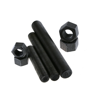 Tige filetée intégrale en acier noir oxydé haute résistance DIN 976-1 DIN 975 ASME B 18.31.2 4.8 8.8 10.8 12.8 M4-M100 - Product Image 1