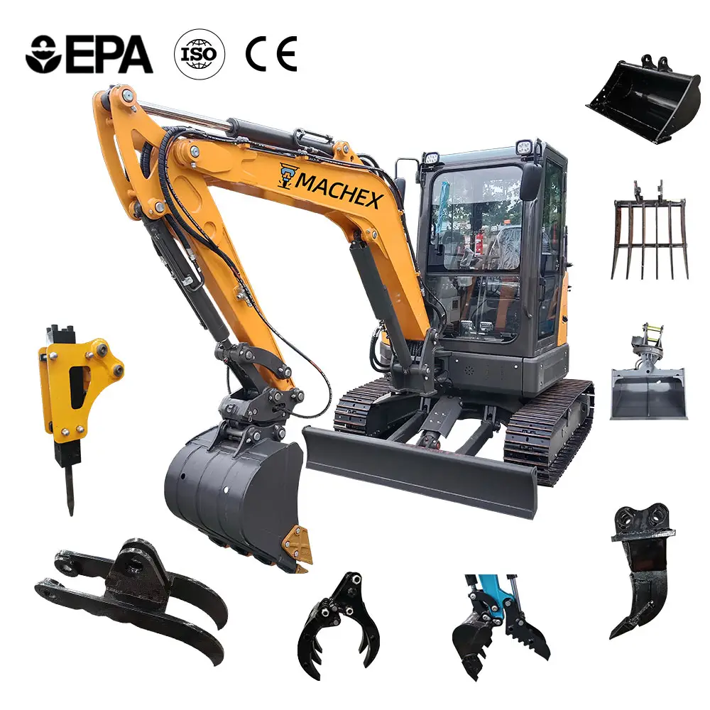 Free Shipping China ME-35H Mini Crawler Excavator Small Digger Cheap Price EPA/EURO 5 Industrial Excavator