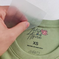 Étiquettes Thermocollantes Personnalisées avec Logo pour Vêtements, Étiquettes d'Entretien Col Souple en Gros, Étiquettes de Vêtement par Transfert à Chaud.